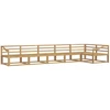 Lauko sofos komplektas 6 pcs Balta 404 x 166,5 x 73 cm