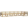 Lauko sofos komplektas 6 pcs Balta 406 x 168,5 x 73 cm