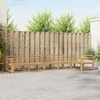 Lauko sofos komplektas 6 pcs Balta 410 x 172,5 x 73 cm