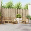 Lauko sofos komplektas 6 pcs Balta 59 x 59 x 37 cm