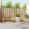 Lauko sofos komplektas 6 pcs Balta 59 x 59 x 37 cm