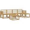 Lauko sofos komplektas 6 pcs Balta 59 x 59 x 37 cm