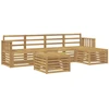 Lauko sofos komplektas 6 pcs Balta 59 x 59 x 37 cm