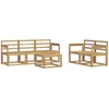 Lauko sofos komplektas 6 pcs Balta 59 x 59 x 37 cm