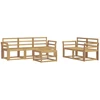 Lauko sofos komplektas 6 pcs Balta 59 x 59 x 37 cm