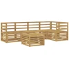 Lauko baldų komplektas Lauko sofos komplektas 6 pcs Balta 59 x 59 x 37 cm