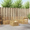 Lauko baldų komplektas Lauko sofos komplektas 6 pcs Balta 59 x 59 x 37 cm