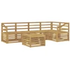 Lauko baldų komplektas Lauko sofos komplektas 6 pcs Balta 59 x 59 x 37 cm