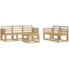 Lauko sofos komplektas 6 pcs Balta 59 x 59 x 37 cm