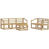 Lauko sofos komplektas 6 pcs Balta 59 x 59 x 37 cm