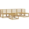 Lauko sofos komplektas 6 pcs Balta 59 x 59 x 37 cm