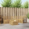 Lauko sofos komplektas 6 pcs Balta 59 x 59 x 37 cm