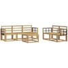 Lauko sofos komplektas 6 pcs Balta 59 x 59 x 37 cm
