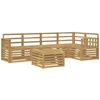 Lauko sofos komplektas 6 pcs Balta 59 x 59 x 37 cm