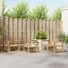 Lauko sofos komplektas 6 pcs Balta 59 x 59 x 37 cm