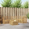 Lauko sofos komplektas 6 pcs Balta 59 x 59 x 37 cm
