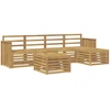 Lauko sofos komplektas 6 pcs Balta 59 x 59 x 37 cm