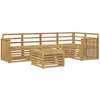 Lauko sofos komplektas 6 pcs Balta 59 x 59 x 37 cm