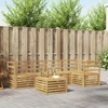 Lauko baldų komplektas Lauko sofos komplektas 6 pcs Balta 59 x 59 x 37 cm