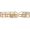 Lauko sofos komplektas 6 pcs Balta