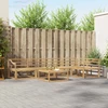 Lauko sofos komplektas 6 pcs Balta 79 x 79 x 37 cm