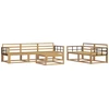 Lauko sofos komplektas 6 pcs Balta