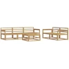 Lauko sofos komplektas 6 pcs Balta
