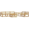 Lauko sofos komplektas 6 pcs Balta