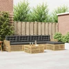 Lauko sofos komplektas 6 pcs Balta ir antracito 79 x 79 x 37 cm