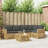Lauko sofos komplektas 6 pcs Balta ir antracito 59 x 59 x 37 cm