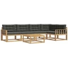 Lauko sofos komplektas 6 pcs Balta ir antracito 79 x 79 x 37 cm