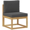 Lauko sofos komplektas 6 pcs Balta ir antracito Poliesteris
