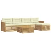 Lauko sofos komplektas 6 pcs Balta ir kreminė 79 x 79 x 37 cm