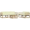 Lauko sofos komplektas 6 pcs Balta ir kreminė 79 x 79 x 37 cm