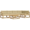 Lauko sofos komplektas 6 pcs Balta ir kreminė 79 x 79 x 37 cm