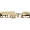 Lauko sofos komplektas 6 pcs Balta ir kreminė 79 x 79 x 37 cm