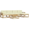 Lauko sofos komplektas 6 pcs Balta ir kreminė 79 x 79 x 37 cm