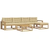 Lauko sofos komplektas 6 pcs Balta ir kreminė 79 x 79 x 37 cm