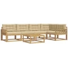 Lauko sofos komplektas 6 pcs Balta ir kreminė 79 x 79 x 37 cm