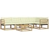 Lauko sofos komplektas 6 pcs Balta ir kreminė 79 x 79 x 37 cm