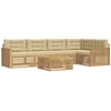 Lauko sofos komplektas 6 pcs Balta ir kreminė 79 x 79 x 37 cm