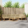 Lauko sofos komplektas 6 pcs Balta ir kreminė 79 x 79 x 37 cm