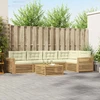 Lauko sofos komplektas 6 pcs Balta ir kreminė 79 x 79 x 37 cm