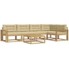 Lauko sofos komplektas 6 pcs Balta ir kreminė 79 x 79 x 37 cm