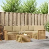 Lauko sofos komplektas 6 pcs Balta ir kreminė 59 x 59 x 37 cm