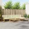 Lauko sofos komplektas 6 pcs Balta ir kreminė 79 x 79 x 37 cm