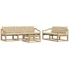 Lauko sofos komplektas 6 pcs Balta ir kreminė 79 x 79 x 37 cm