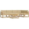 Lauko sofos komplektas 6 pcs Balta ir kreminė 79 x 79 x 37 cm