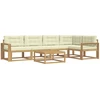 Lauko sofos komplektas 6 pcs Balta ir kreminė 79 x 79 x 37 cm