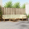 Lauko sofos komplektas 6 pcs Balta ir kreminė 79 x 79 x 37 cm